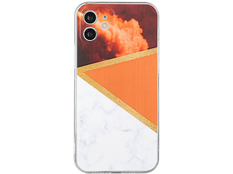 Backcover, KÖNIG iPhone Orange DESIGN Case, Apple, 12,