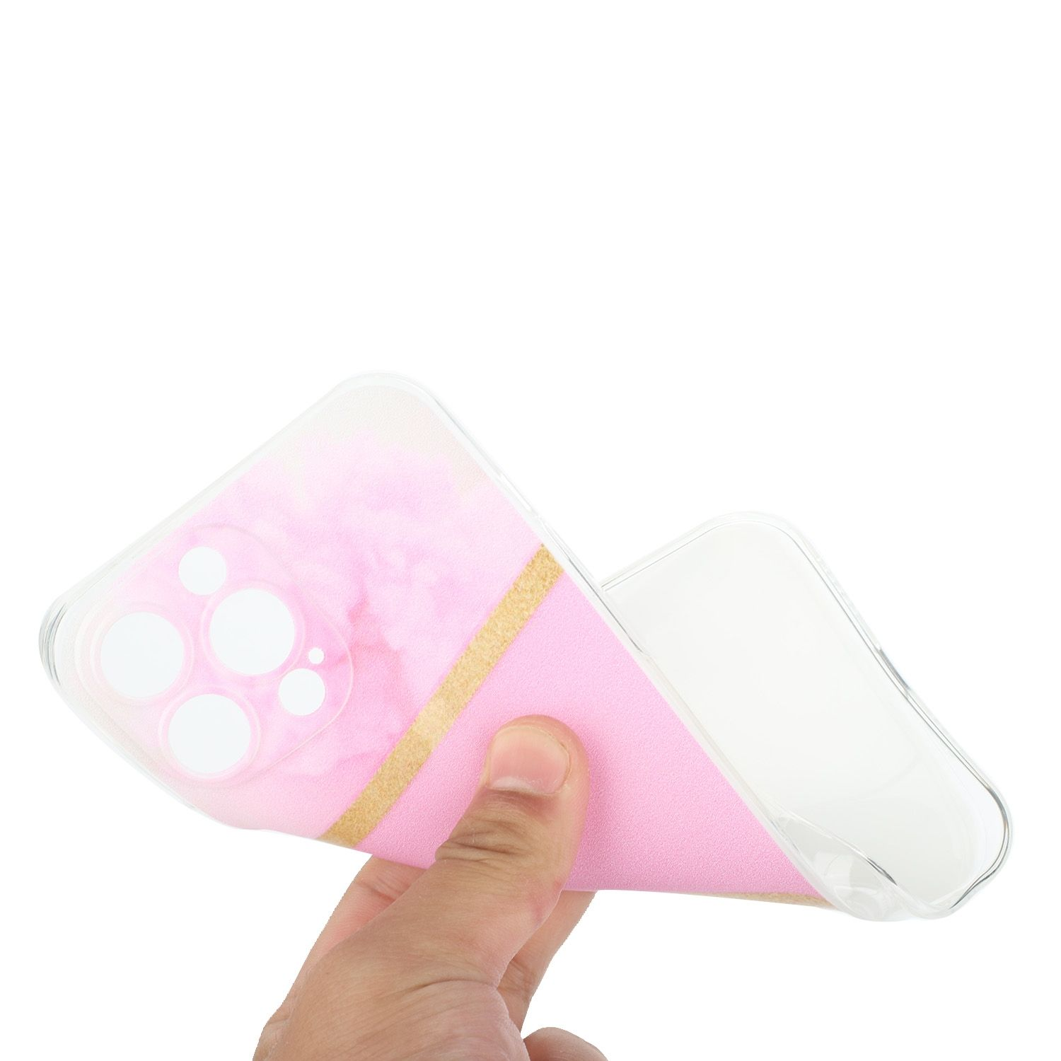 Case, DESIGN iPhone KÖNIG Rosa Pro, Apple, 12 Backcover,