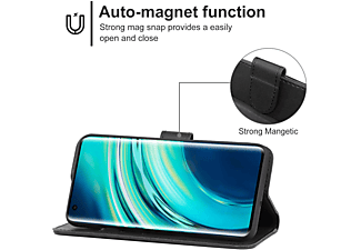 KÖNIG DESIGN Book Case, Bookcover, Xiaomi, Mi 10 / Mi 10 Pro, Schwarz