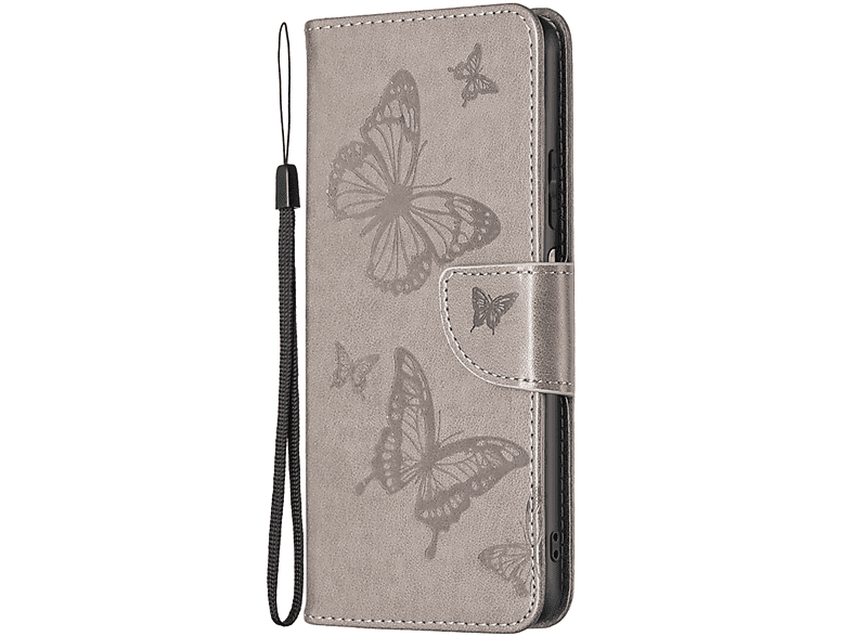 KÖNIG DESIGN Book Case, Bookcover, Global, Grau Xiaomi, Note Note 11 / 11S Redmi