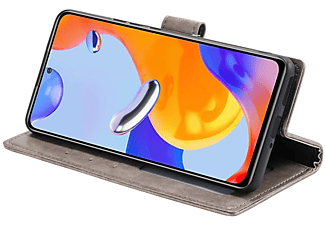 KÖNIG DESIGN Book Case, Bookcover, Xiaomi, Redmi Note 11 Pro / Note 11 Pro+ 5G, Grau