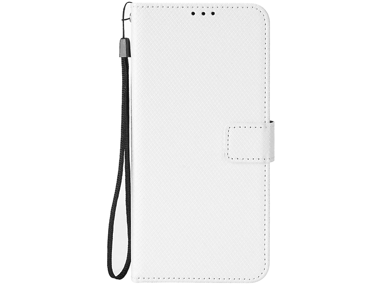 S22 Galaxy Case, Bookcover, Samsung, DESIGN Weiß 5G, Book KÖNIG