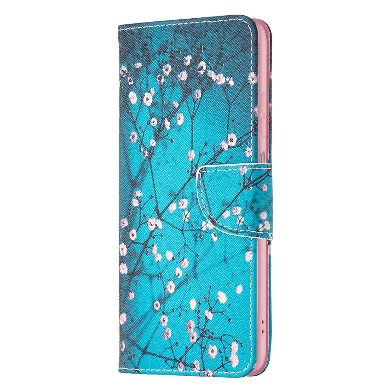 Samsung, KÖNIG Book Bookcover, DESIGN A23, Case, Galaxy Pflaumenblüte