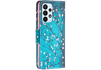 KÖNIG DESIGN Schutzhülle, Bookcover, Samsung, Galaxy A23, Pflaumenblüte