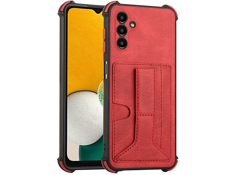 5G, Galaxy A13 Case, DESIGN Rot Samsung, KÖNIG Backcover,