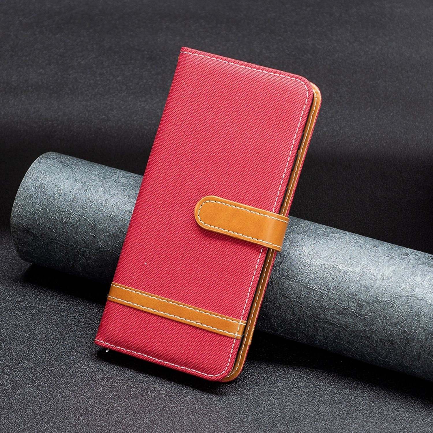 Lite, Rot 12 KÖNIG Case, Xiaomi, Book DESIGN Bookcover,
