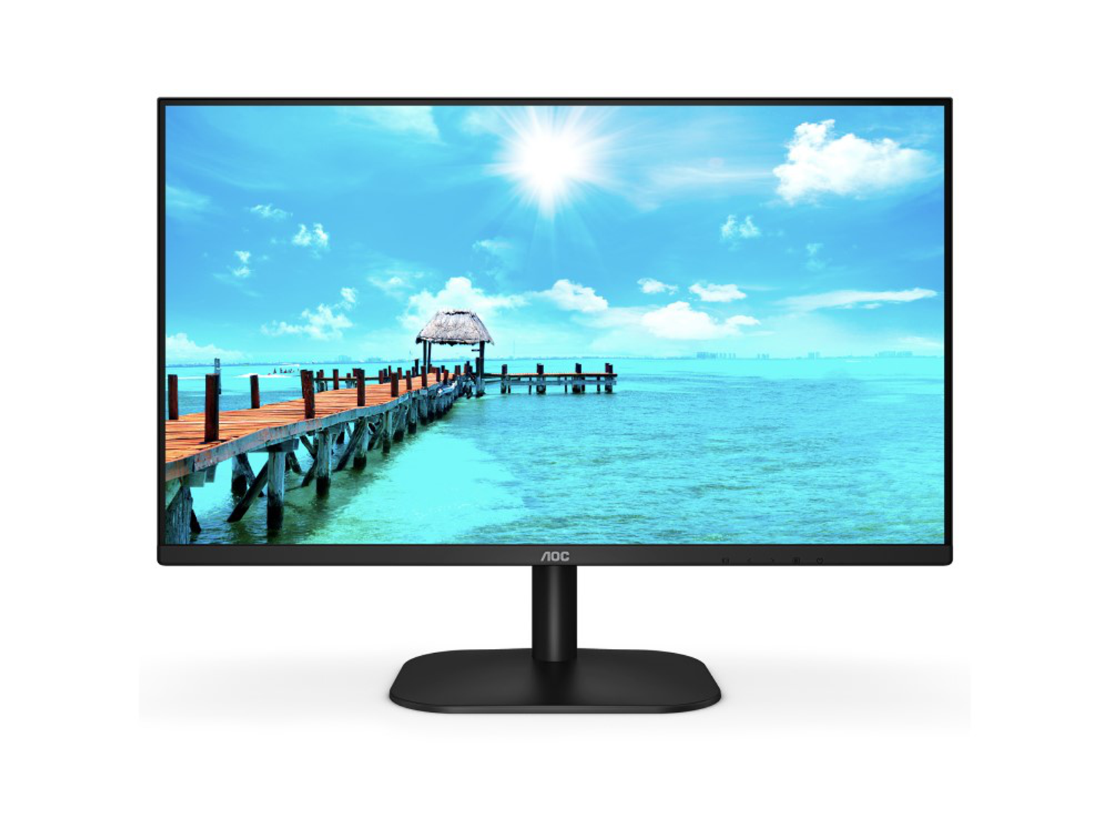 Monitor - 24B2XH AOC, 23,82 ", Full-HD, 7 ms, HDMI 1.4 x 1, VGA, Headphone out, Negro