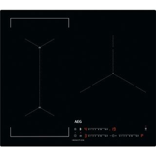 Placa de vitrocerámica - AEG IAE63421CB, 3 zonas, 59 cm, Negro