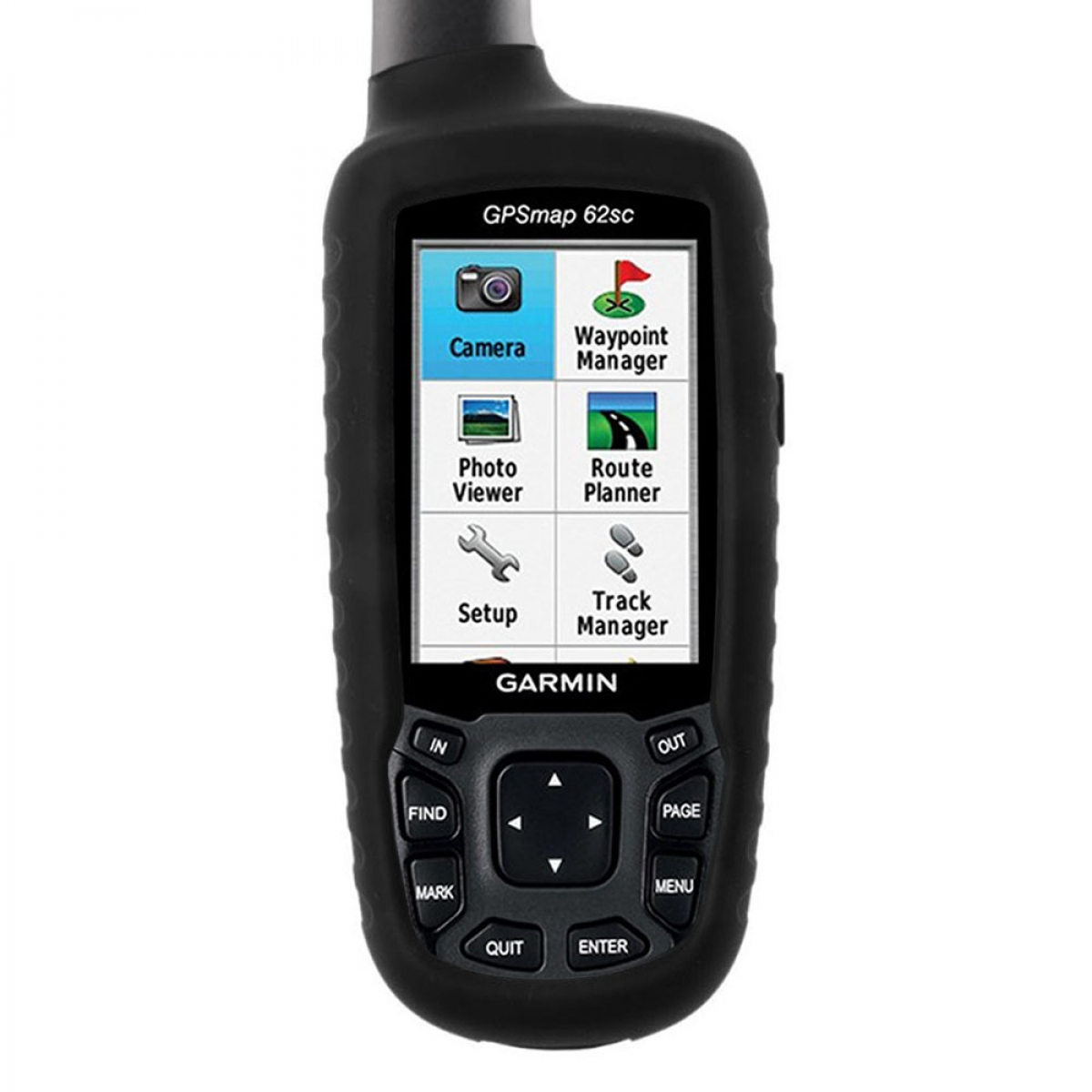 CASEONLINE GPS, Backcover, Schwarz GPSMAP Garmin, 62sc