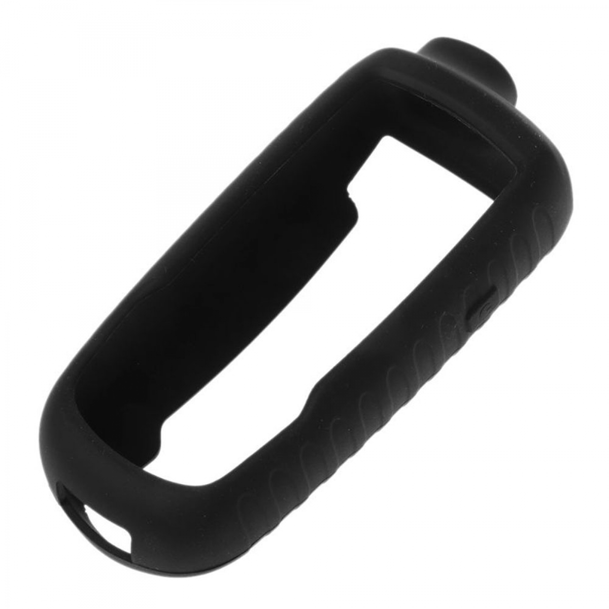 Schwarze Silikonhülle für ein Gerät, mit glatter Oberfläche und passgenauem Design.