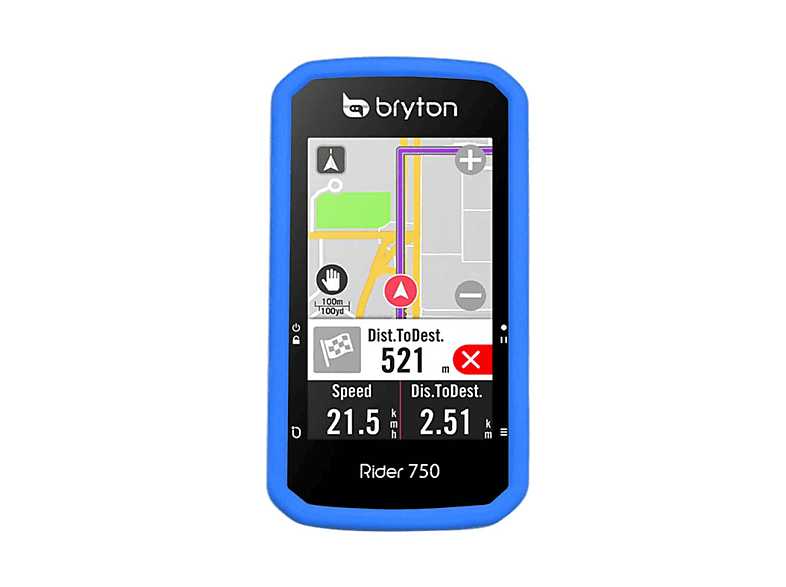 CASEONLINE GPS, Backcover, Bryton, Rider 750 T, Blau