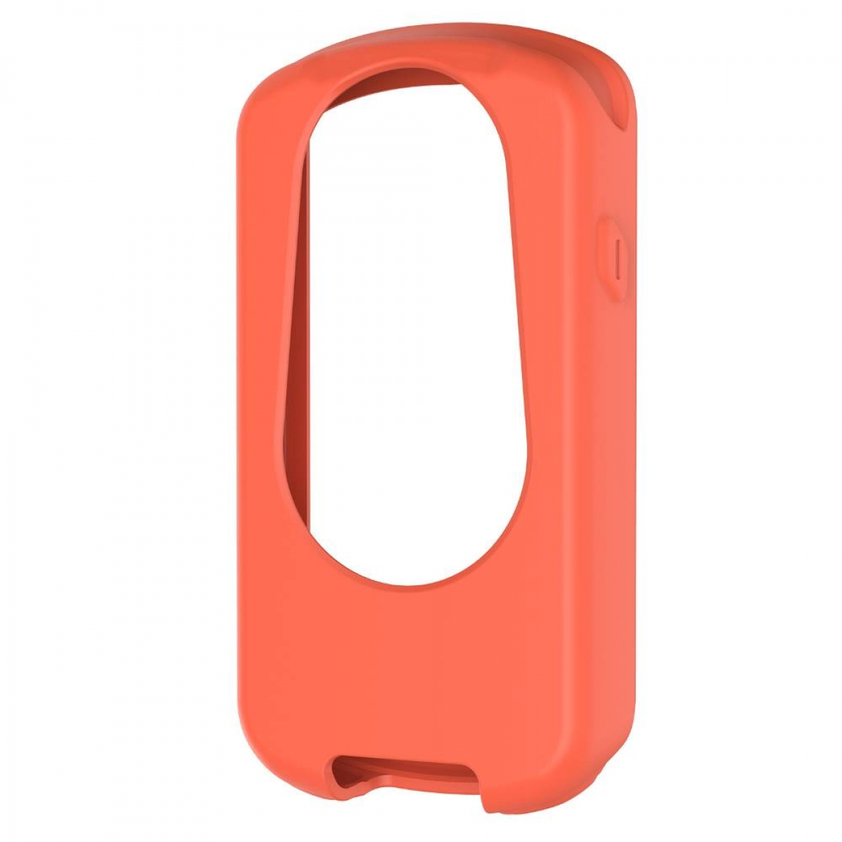 Orangefarbene Handyhülle. Die Hülle hat eine glatte, einfarbige orange Farbe.