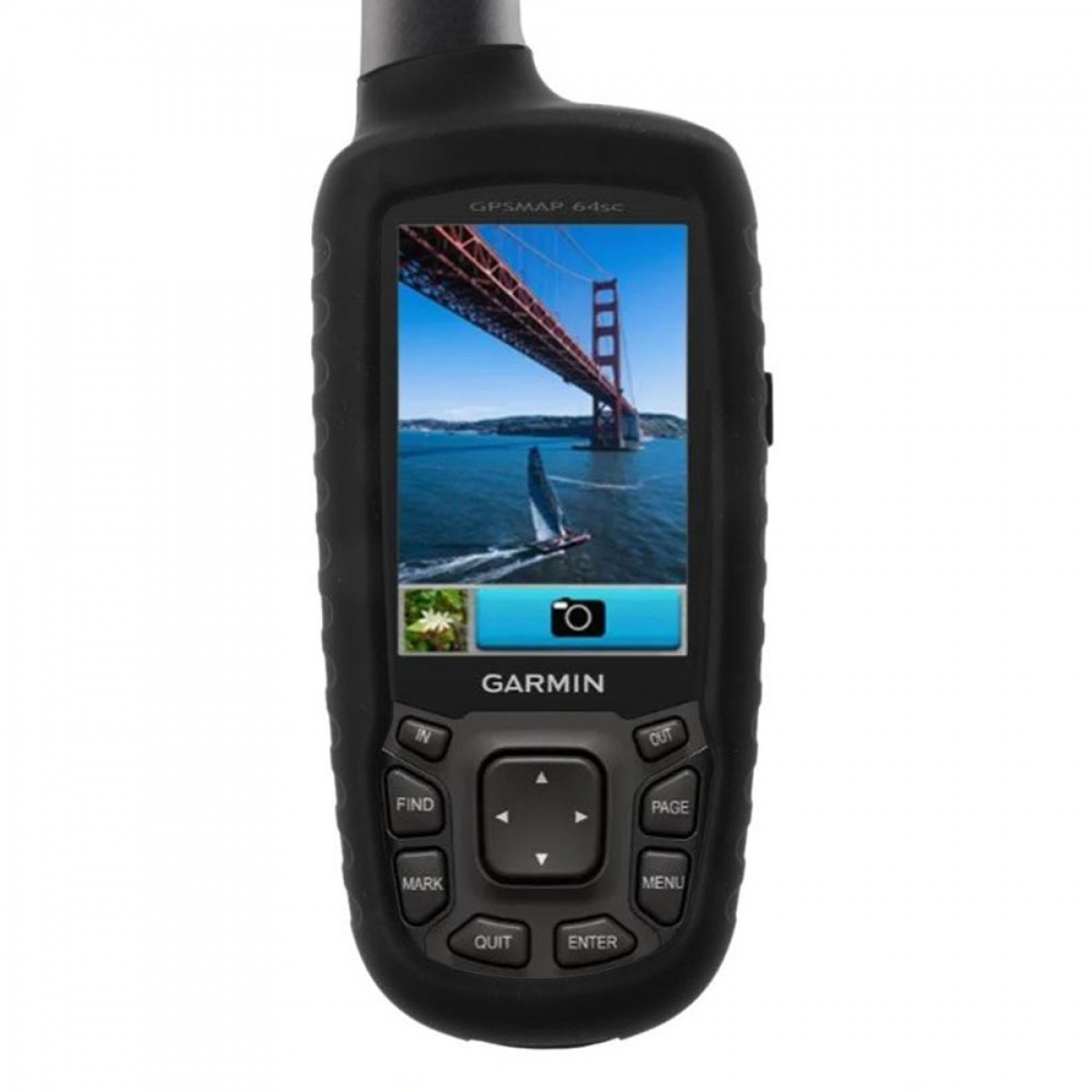 GPSMAP Garmin, 64sc, CASEONLINE Schwarz GPS, Backcover,