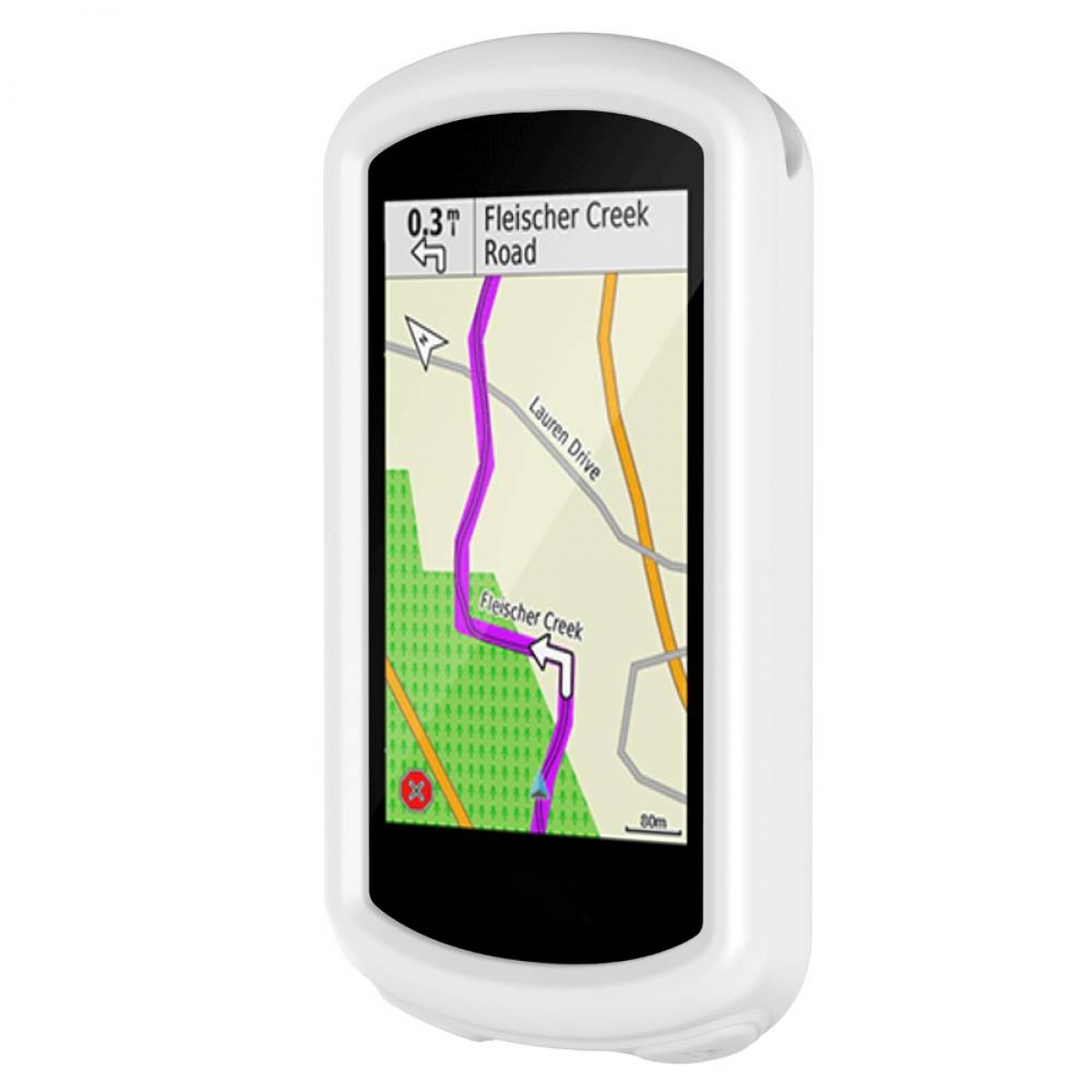CASEONLINE Edge Backcover, Garmin, 1030, Weiß GPS,
