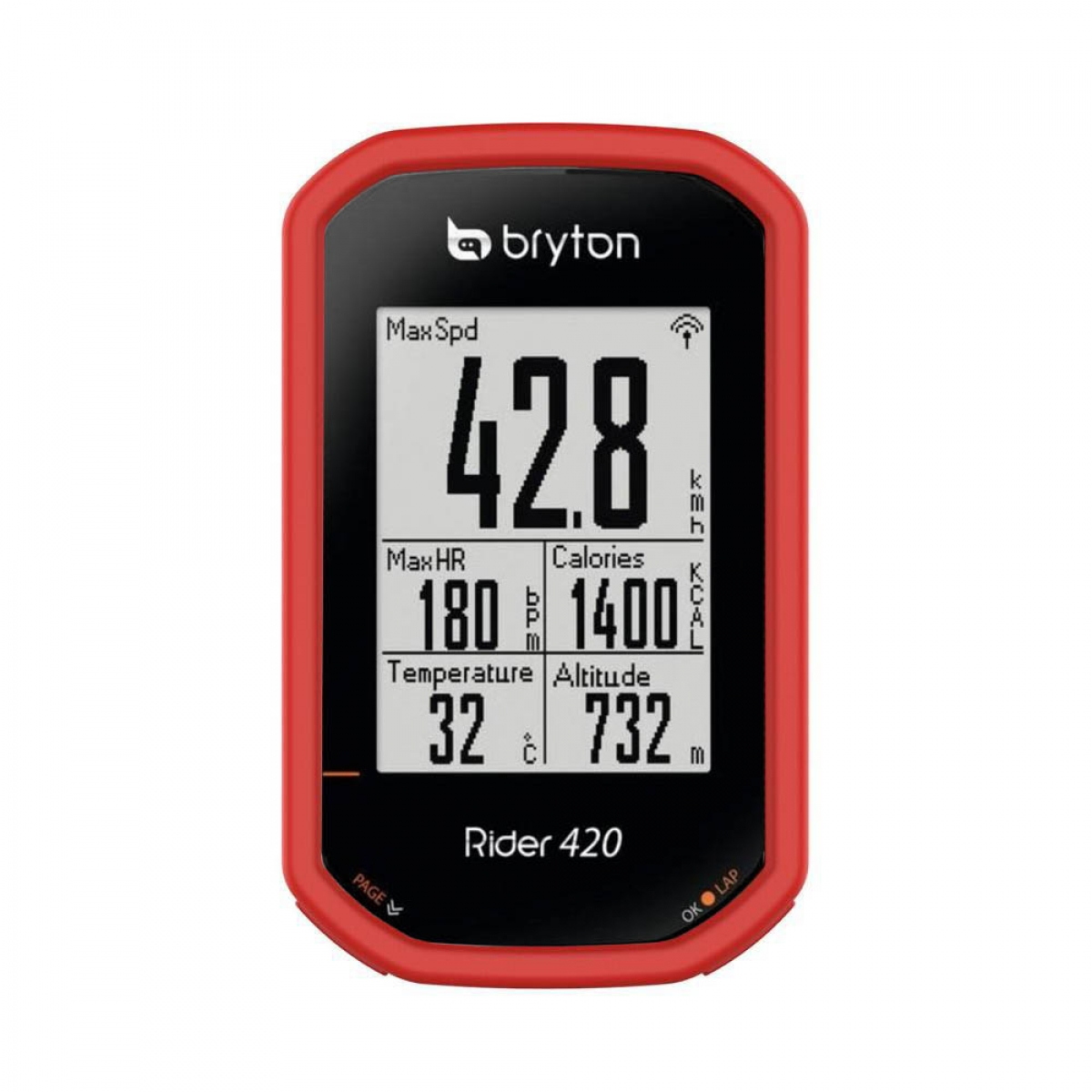 Bryton, 420 Rot CASEONLINE Rider Backcover, T, GPS,