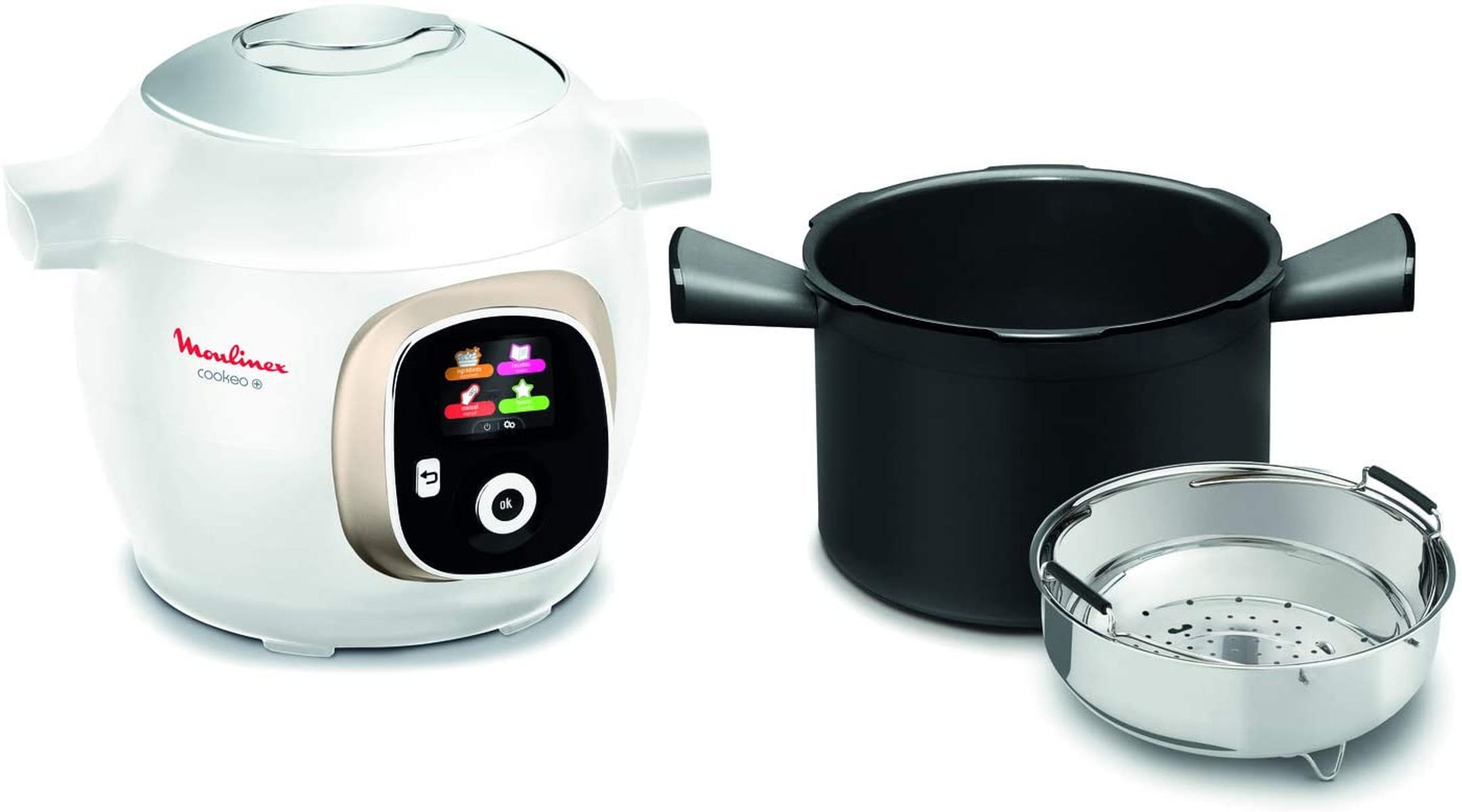 Robot de cocina - CE851A10 MOULINEX, 1600 W, Blanco