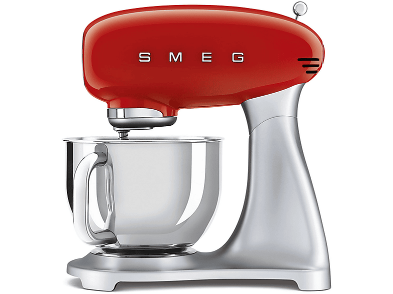 SMEG Smeg SMF02RDEU Küchenmaschine Rot 50\'s Design Küchenmaschine Rot (800 Watt)