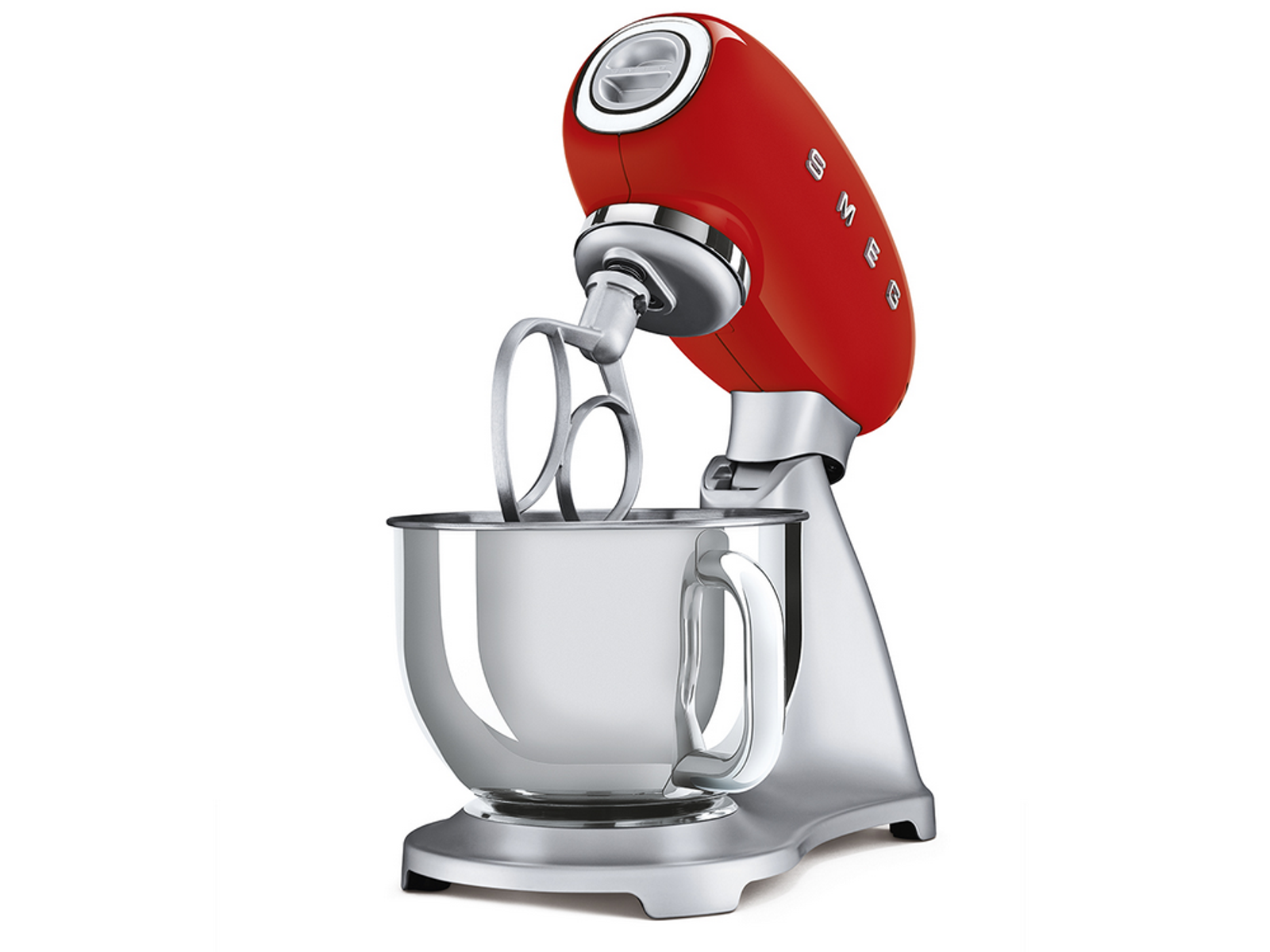 SMEG Smeg SMF02RDEU Design Rot Rot (800 Watt) Küchenmaschine 50\'s Küchenmaschine
