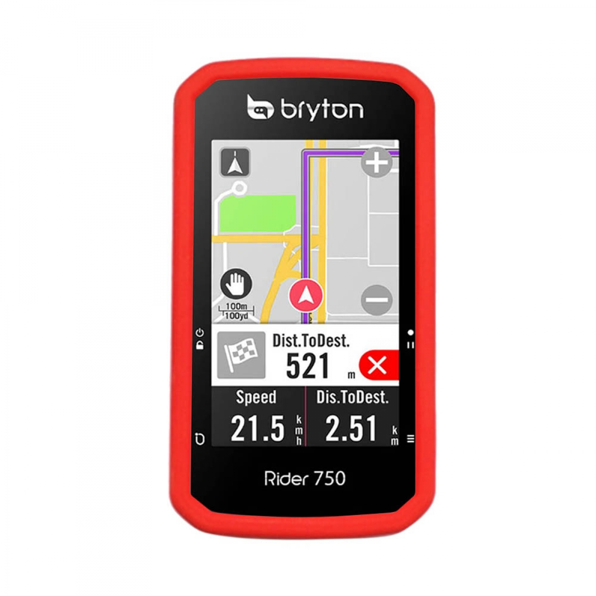 T, 750 Rider CASEONLINE Rot Backcover, Bryton, GPS,