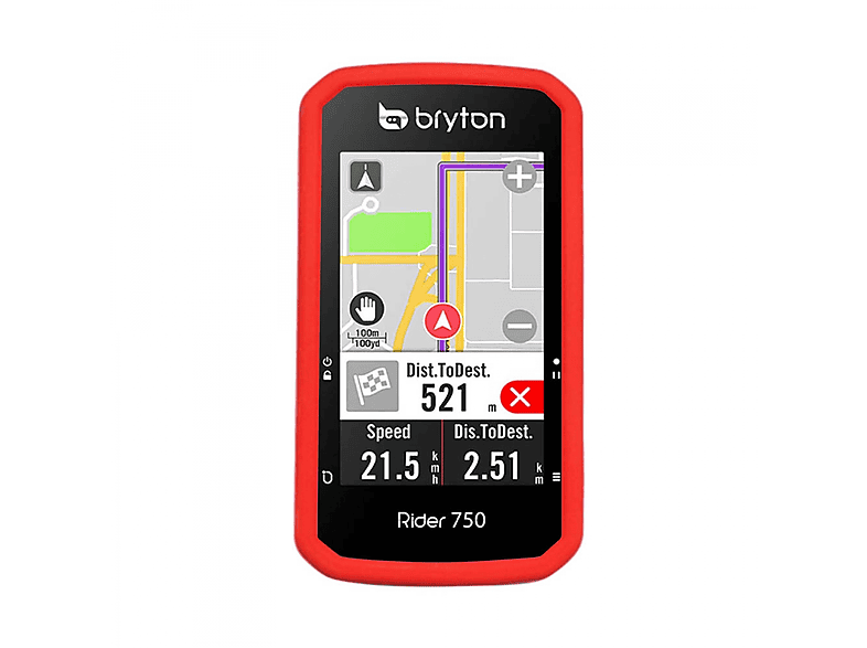CASEONLINE GPS, Backcover, Bryton, Rider 750 T, Rot