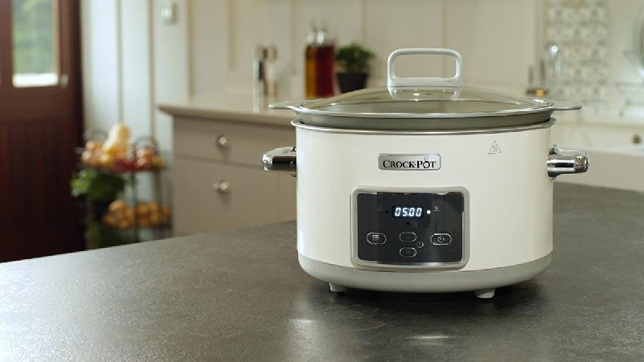 CROCKPOT CSC026X-01 5,0 L Schongarer 5 Watt) (Rührschüsselkapazität: 220 Weiß DIGITAL Liter, SCHONGARER