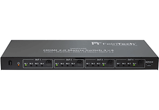 FEINTECH VMS04400 HDMI 2.0 Matrix Switch 4x4 mit Scaler HDMI Switch