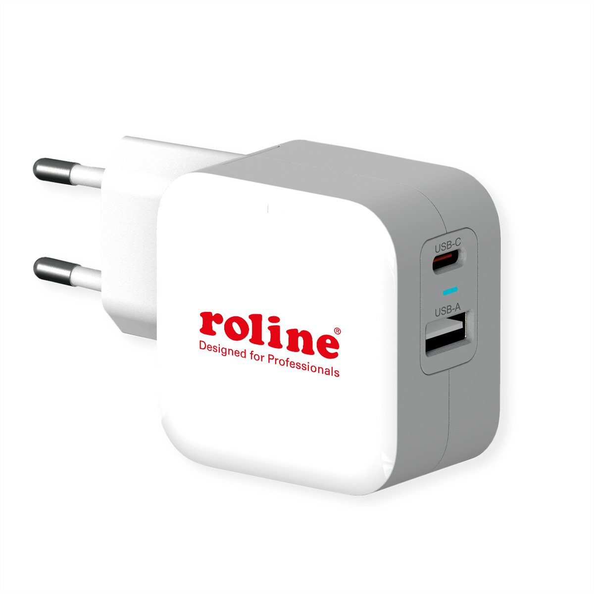 ROLINE USB Charger mit Euro-Stecker USB Ladegerät