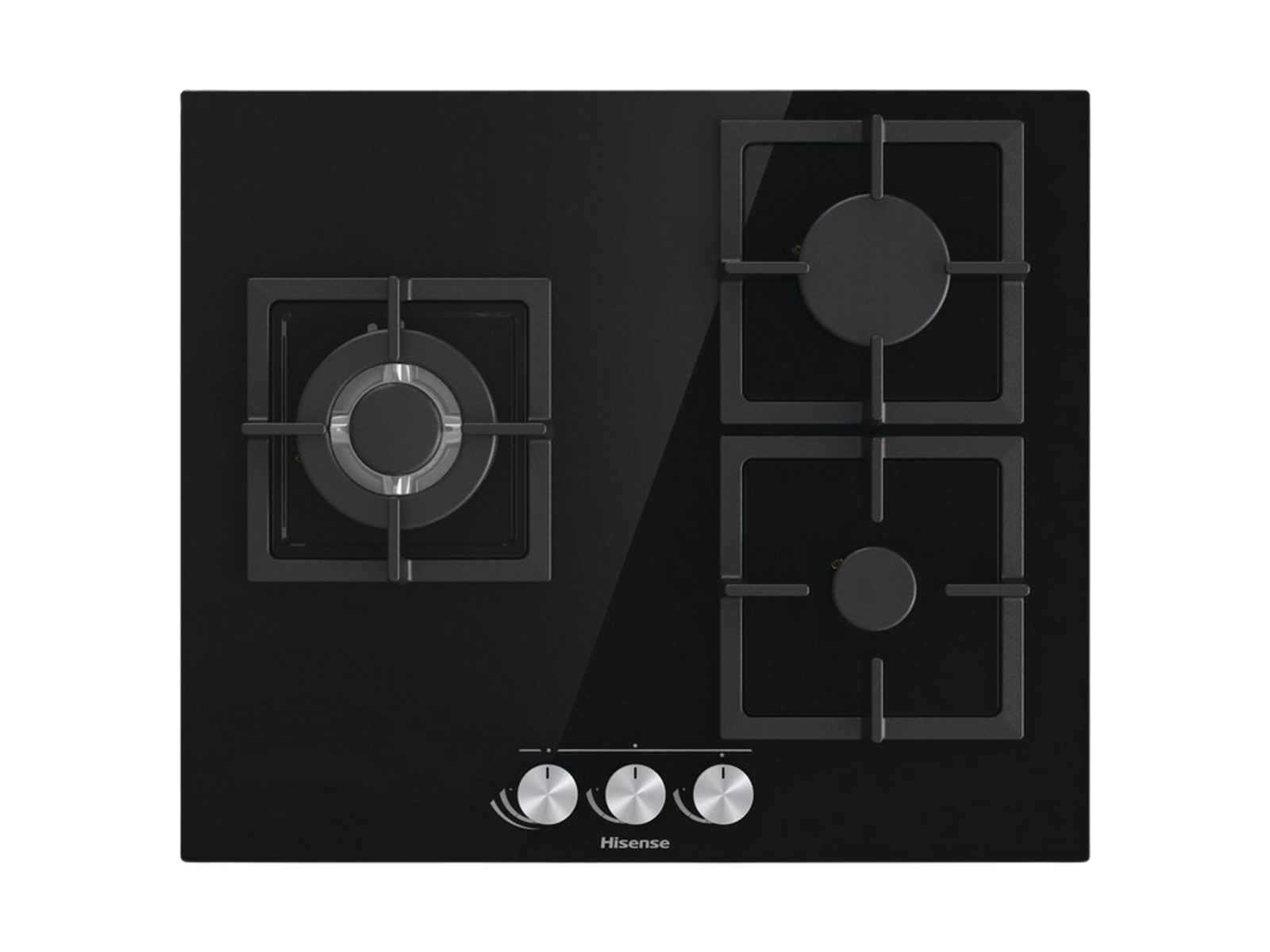 Placa de gas - GG633B HISENSE, Gas, 3, Negro