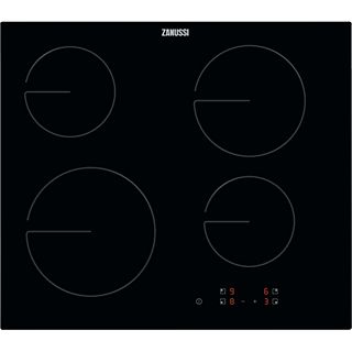 Placa de vitrocerámica - ZANUSSI 949492432, 4 zonas, 59 cm, Negro