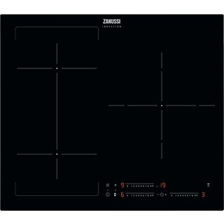 Placa de vitrocerámica - ZANUSSI ZIFN633K, 3 zonas, 59 cm, Negro