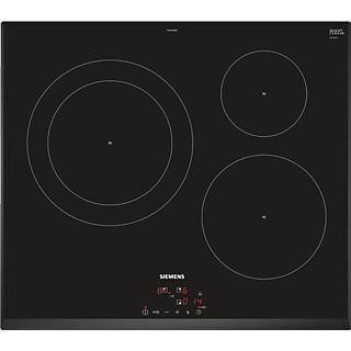 Placa de vitrocerámica - SIEMENS EH651BJB1E, 3 zonas, 60 cm, Negro