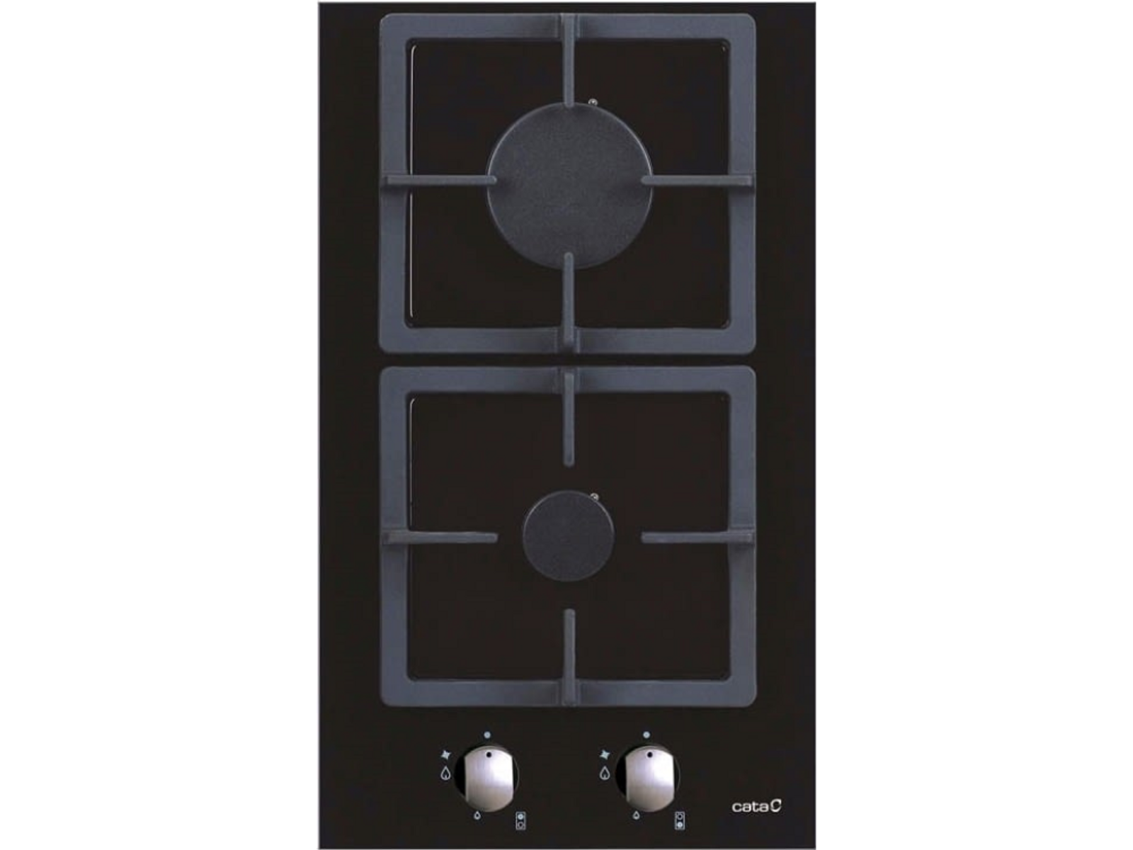 Placa de gas - SCI 3002 BK CATA, Gas, 2, Negro
