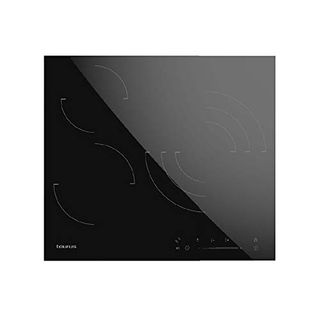 Placa de vitrocerámica - TAURUS 8414234746757, 3 zonas, 59 cm, Negro