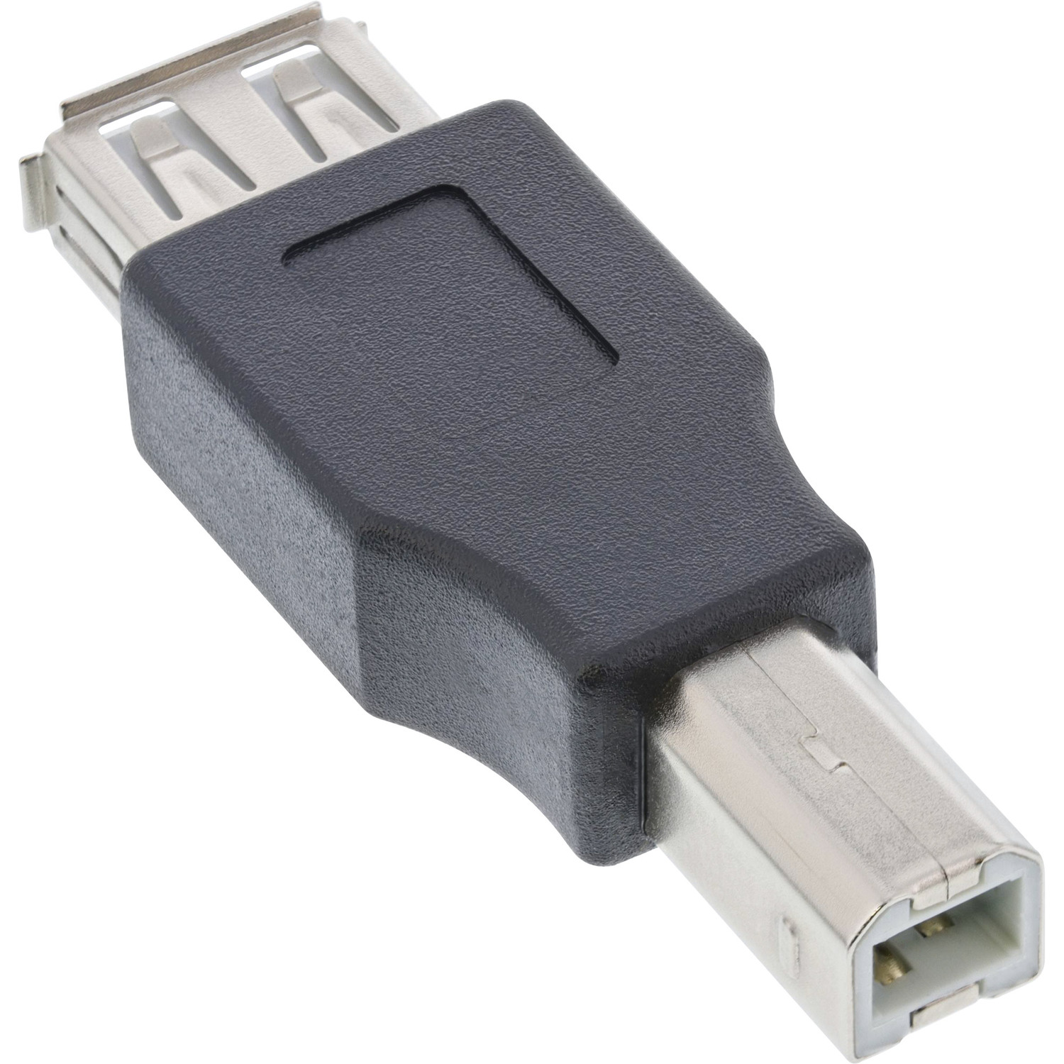 B schwarz Adapter, Konverter A Adapter, auf INLINE 2.0 Adapter InLine® / USB Buchse 2.0 USB Stecker