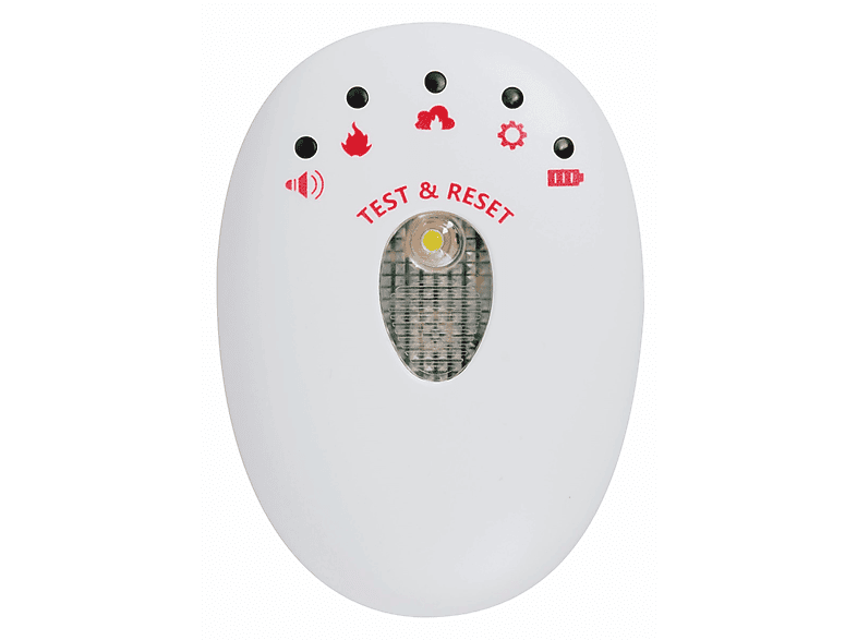 ELRO FR3501R Blitzlicht- und Vibrationsalarm, Weiß | Smarte Glasbruchmelder