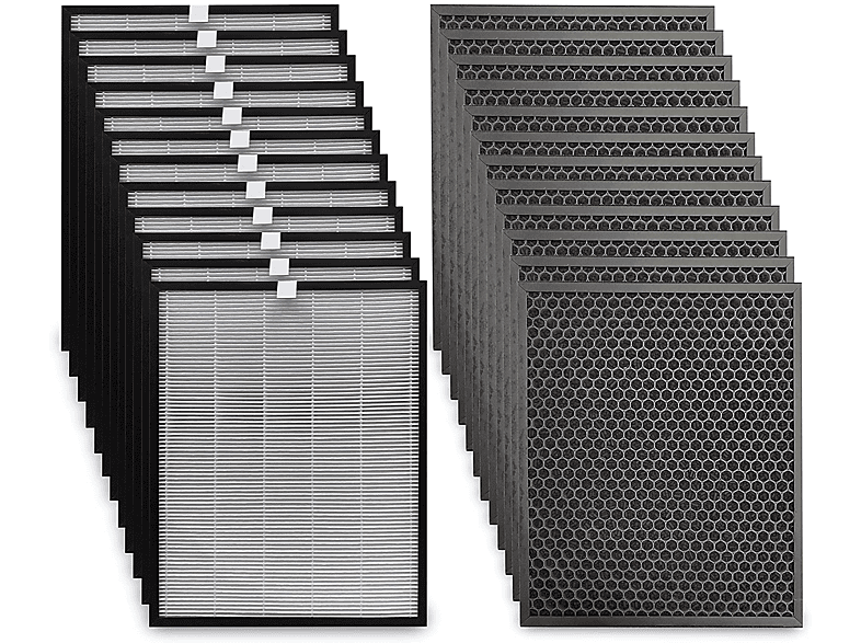 COMEDES Comedes Filterset passend für Philips AC3256/10, AC3259/10 und AC4550/10, 20 teilig Ersatzfilter