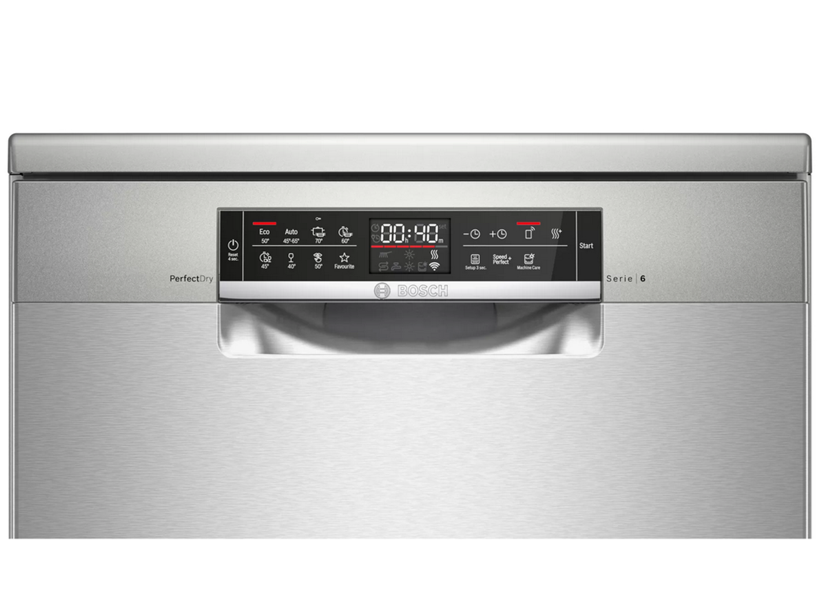 LAVASTOVIGLIE BOSCH SMS6ZCI42E, Programmi 8, Dimensioni: L 60 cm, A 84,5 cm, P 60 cm, Rumorosità 44 dB(A), Consumo di acqua 9,5 l, Acciaio inox, Classe A