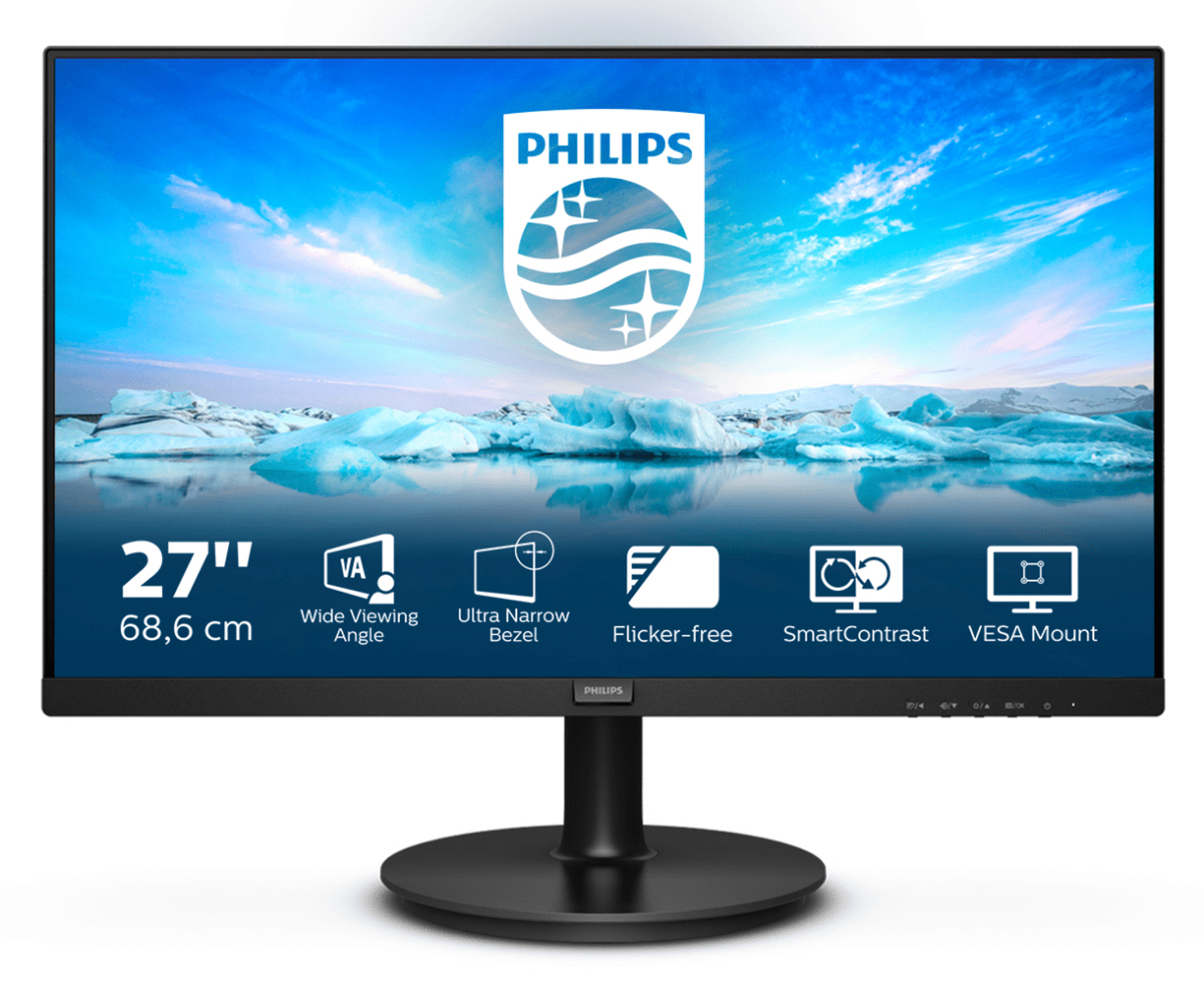 Philips Monitors 271v8la fhd de 27 pulgadas adaptivesync 1920 x 1080 75 hz vga hdmi color negro led fullhd 271v8la00 4 686