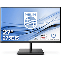 Philips 275E1S/00 Monitor de 27 Quad HD 2560 x 1440 Pixeles, 4 ms, FreeSync/AdptiveSync, FlickerFree, HDMI, Displayport 