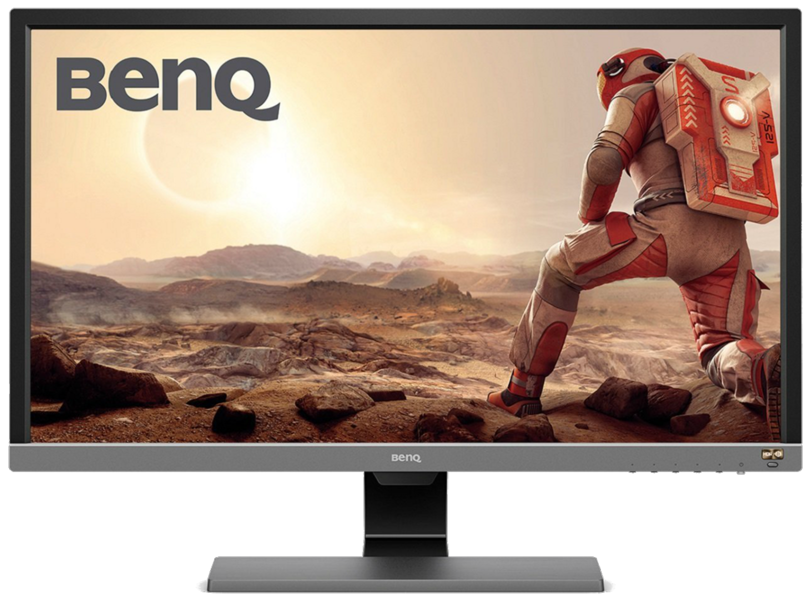 Monitor - Benq EL2870U, 27.9", 4K, HDR, 1 ms, AMD FreeSync, Eye-Care, Gris metalizado