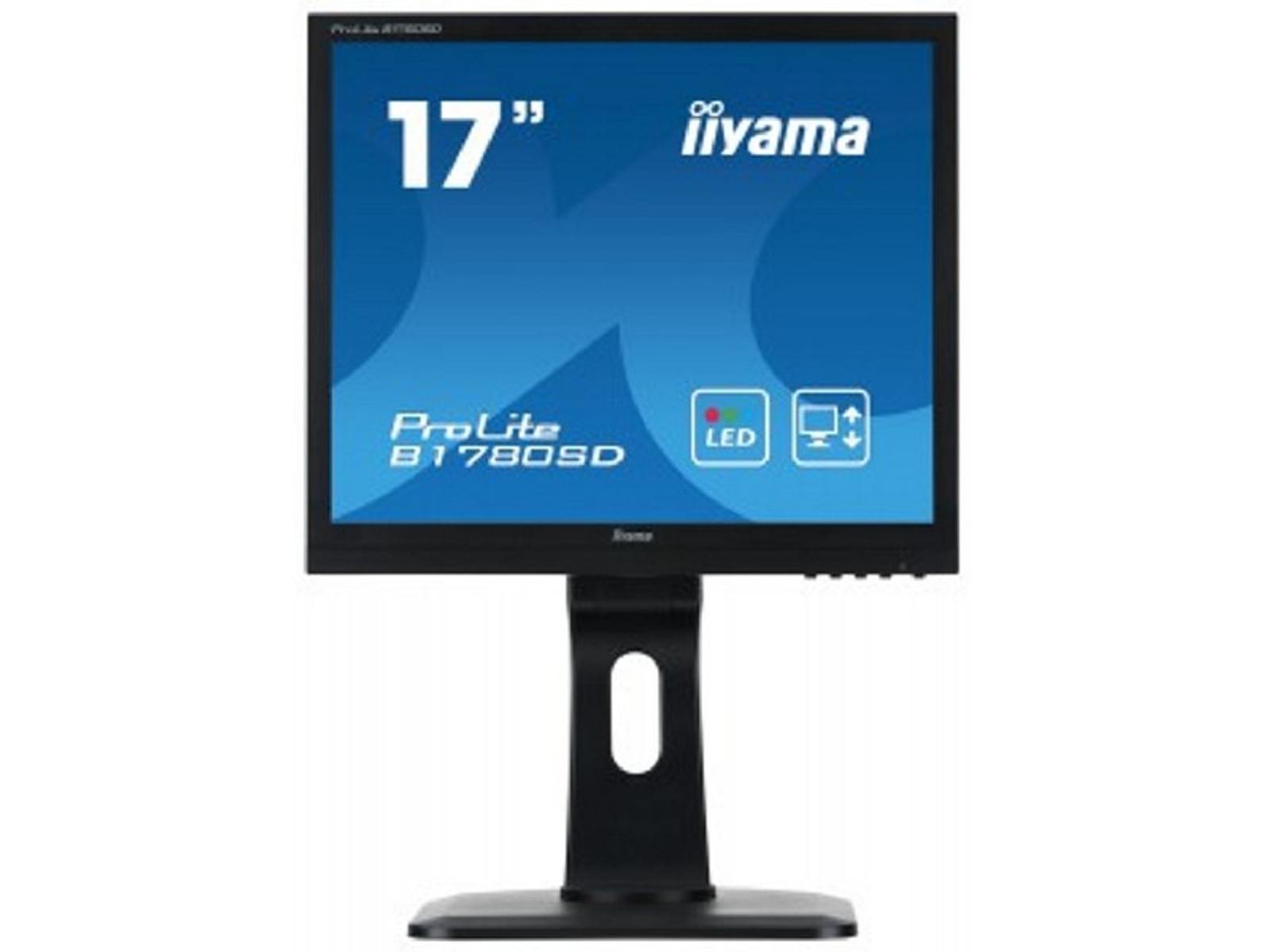 Monitor gaming - B1780SD-B1 D IIYAMA, 18 ", HD, 5 ms, CA, Jack 3.5 mm, DVI, VGA, Negro