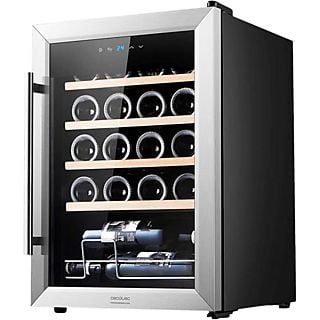 Vinoteca libre instalación - CECOTEC 02340-02341-02342-02343-02344-02345, 20 botellas, Negro