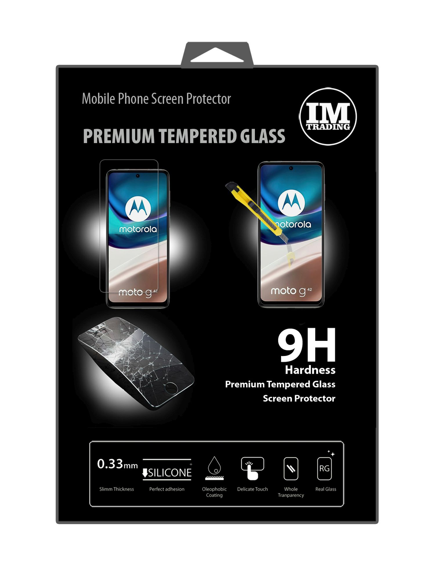 9H G52) Displayschutz(für Motorola 3X Moto Schutzglas COFI