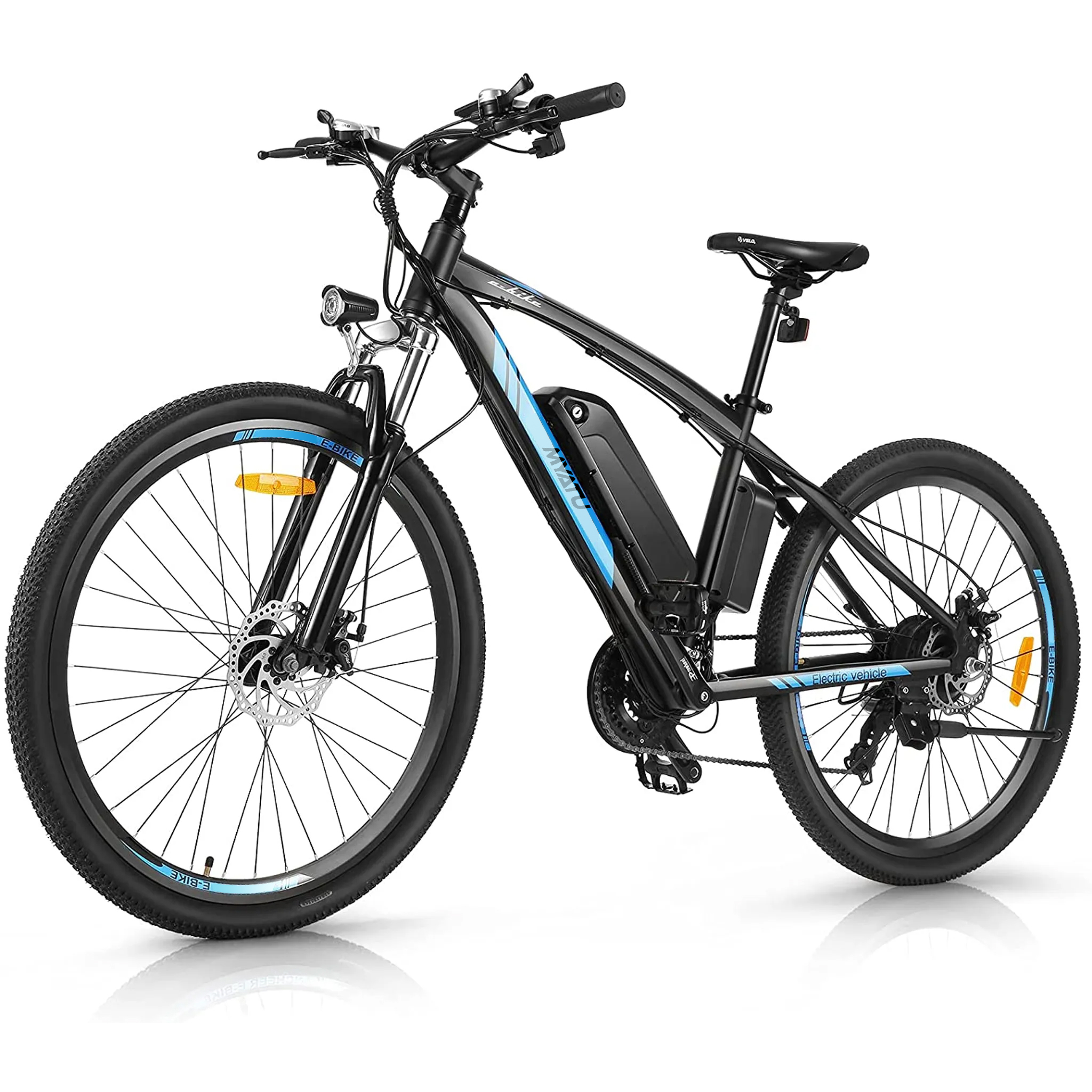 Unisex-Rad, Zoll, 27,5 cm, Schwarz Mountainbike MYATU Rahmenhöhe: 5687 (Laufradgröße: 95 Blau)