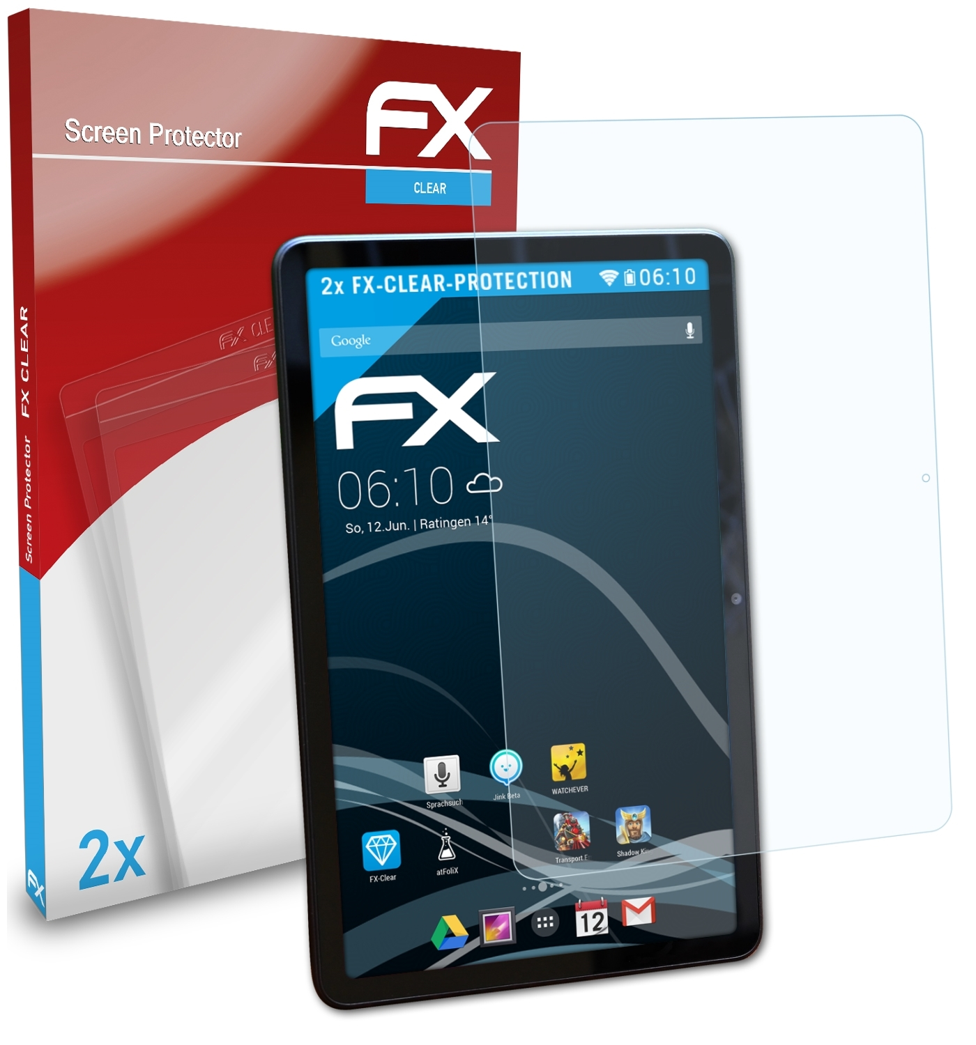 ATFOLIX 2x FX-Clear Displayschutz(für 40H) Alldocube iPlay