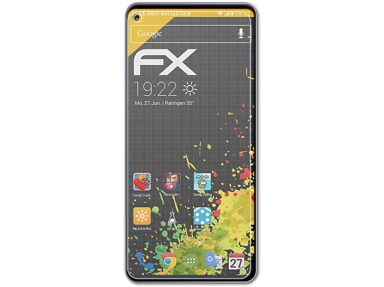 Oppo 3x ATFOLIX Displayschutz(für FX-Antireflex Reno Pro) 3