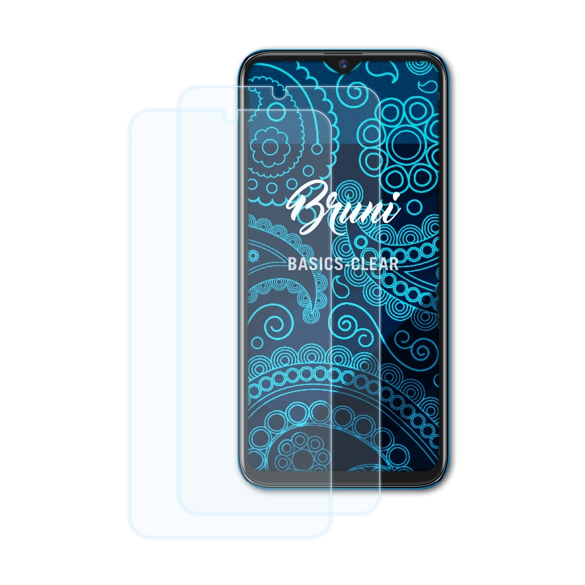 BRUNI 2x Basics-Clear Schutzfolie(für K1) Hotwav Pearl