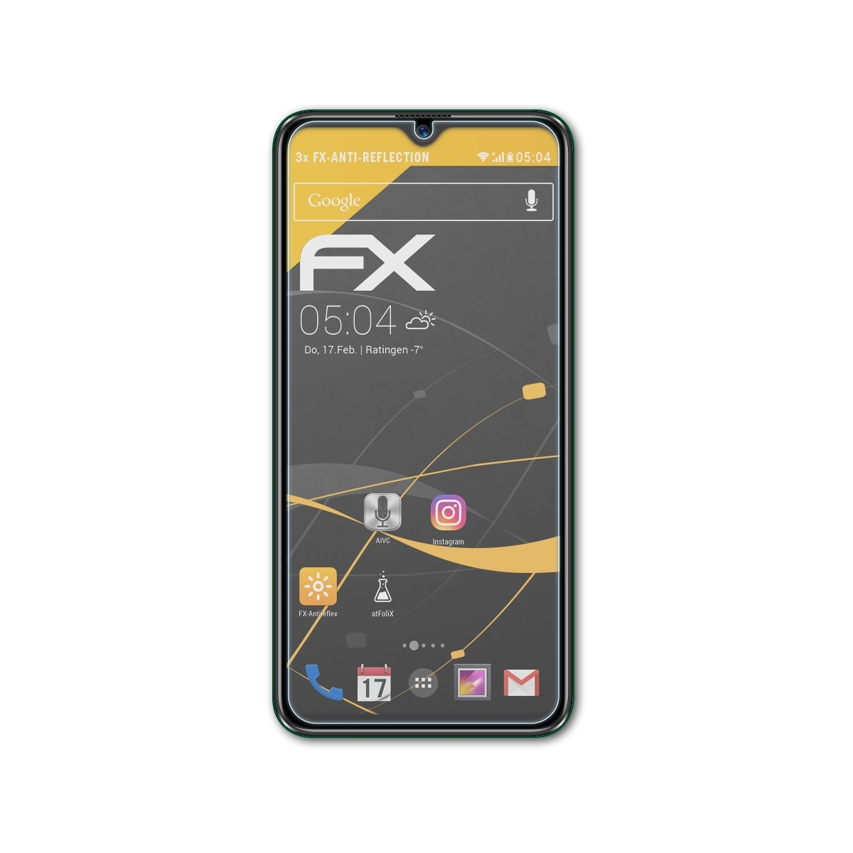 ATFOLIX 3x FX-Antireflex Displayschutz(für Hotwav (2021)) K2 Pearl