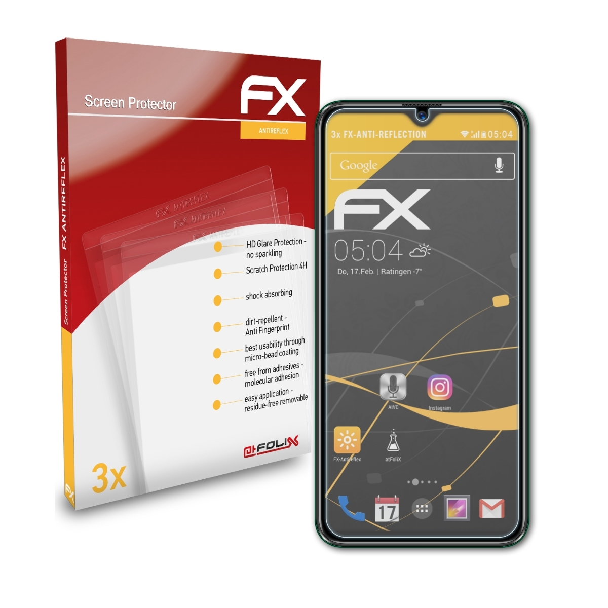 Hotwav Displayschutz(für ATFOLIX K2 Pearl FX-Antireflex 3x (2021))