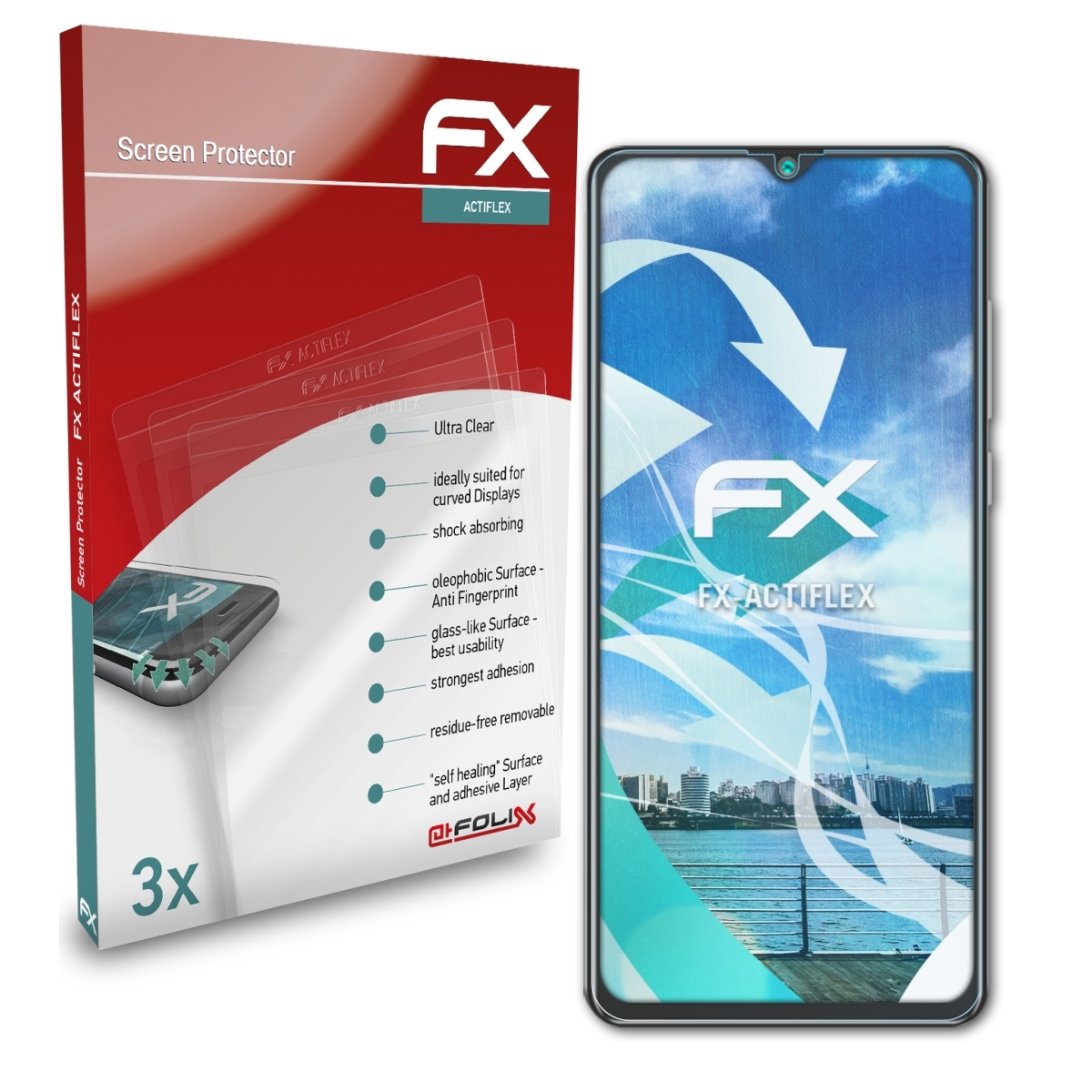ATFOLIX 3x K30 Pro) Hafury Displayschutz(für FX-ActiFleX